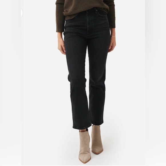 Agolde | Pinch Waist High Rise Washed Black Size 26/2 90s Straight Leg Y2K - Picture 5 of 14